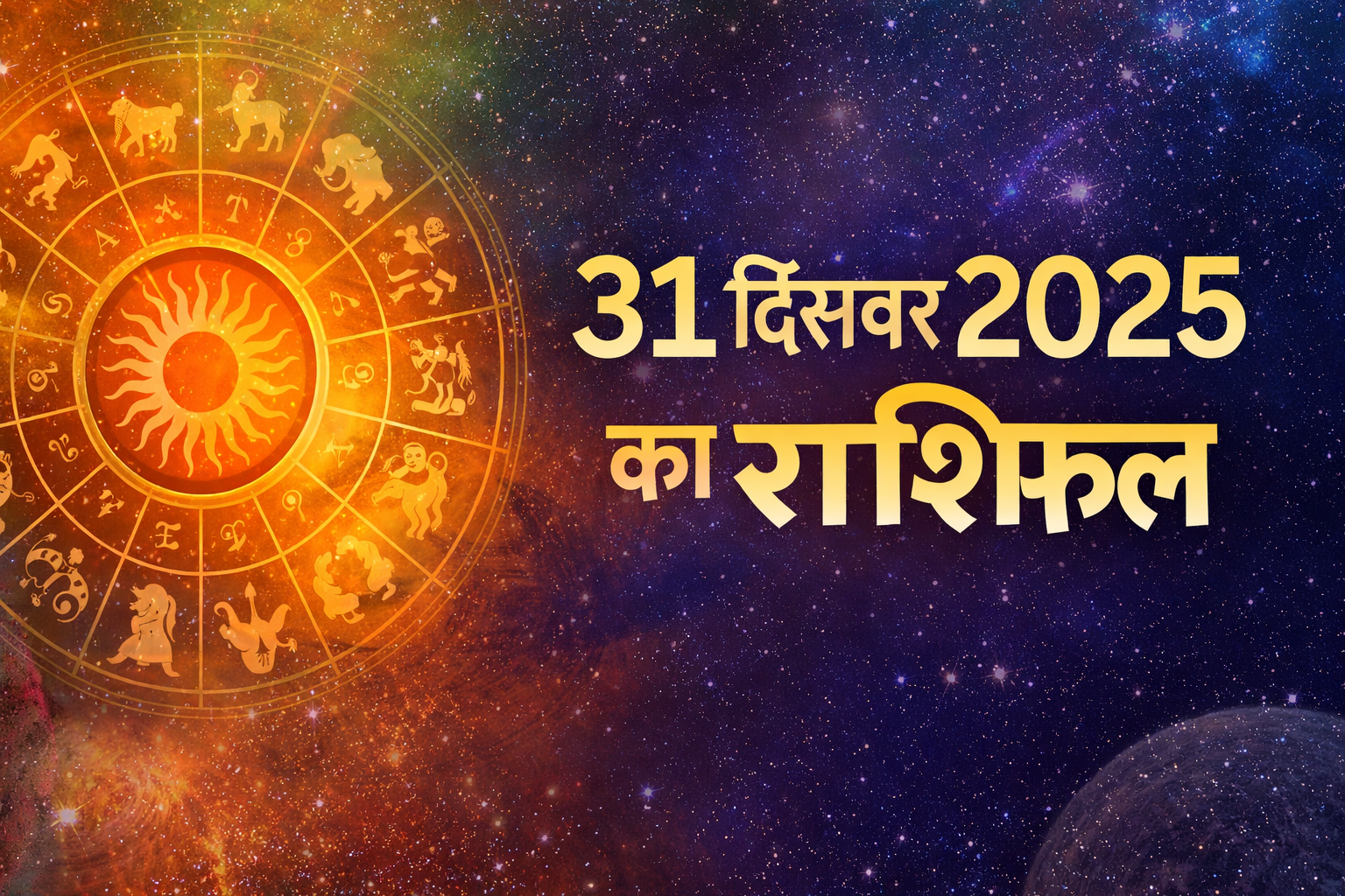 31 दिसंबर 2025 का राशिफल