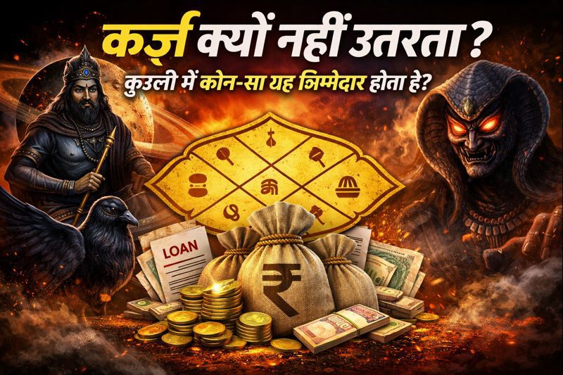 कर्ज क्यों नहीं उतरता – कुंडली में ग्रह