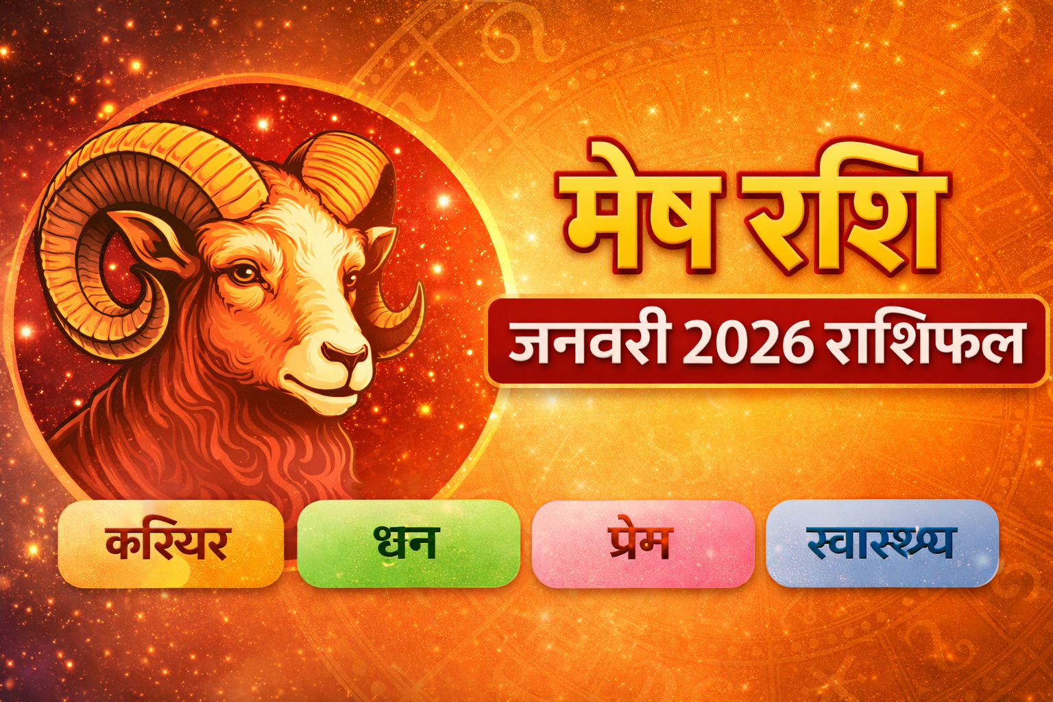 मेष राशि जनवरी 2026 राशिफल