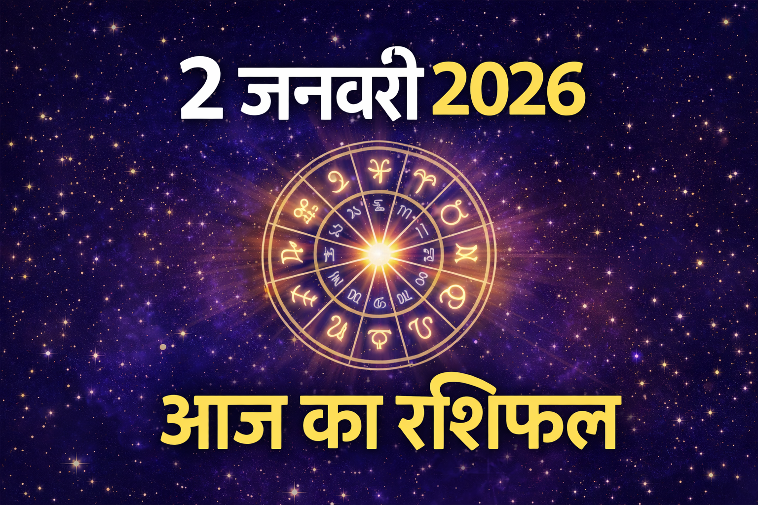 2 जनवरी 2026 का राशिफल सभी राशियों के लिए